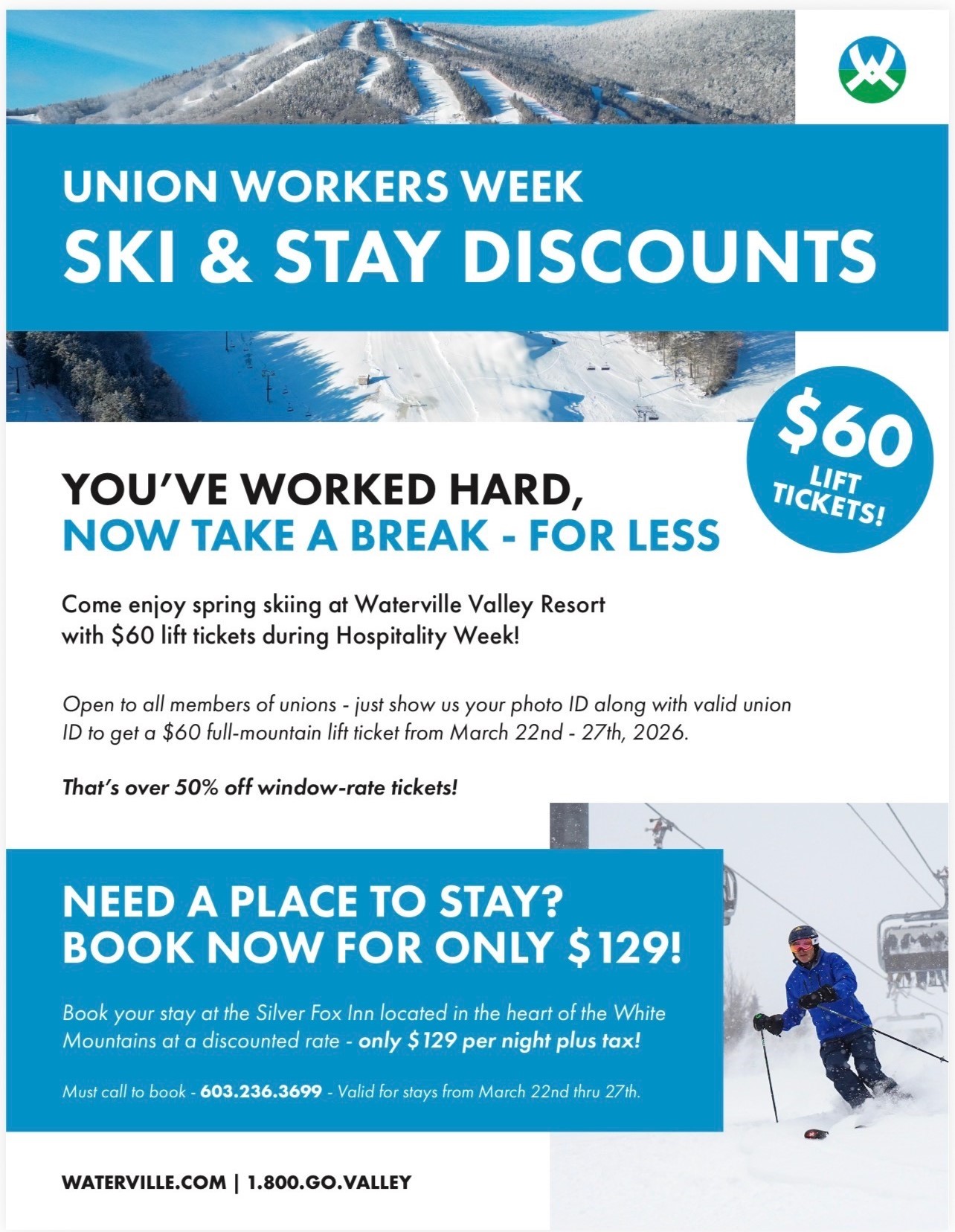 Waterville Discount for All Members